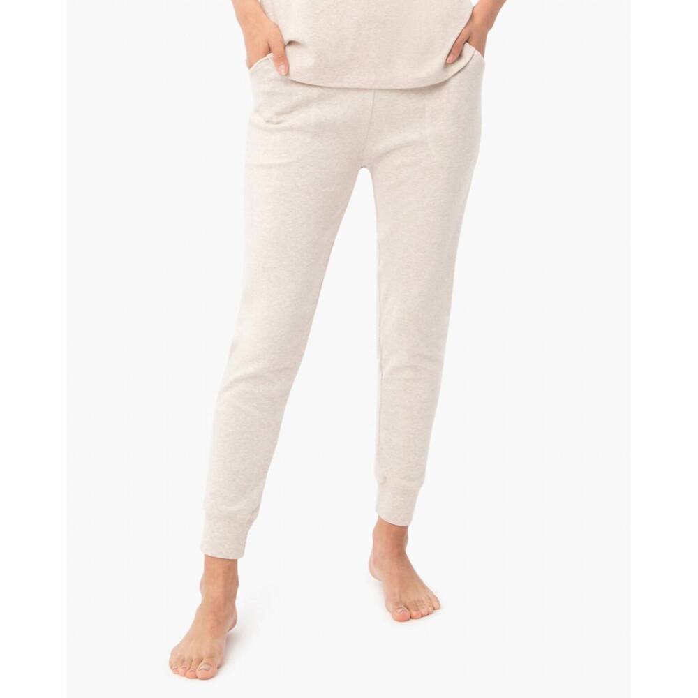NEW UNDER THE CANOPY organic cotton tapered jogger in oatmeal